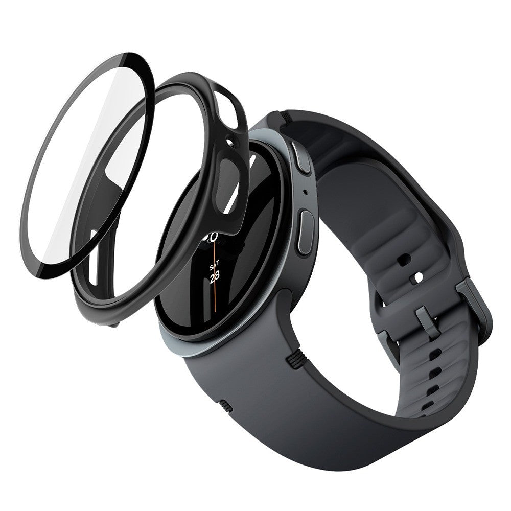 Spigen Samsung Galaxy Watch 8/9 44mm Skal med Skärmskydd Thin Fit 360 Svart