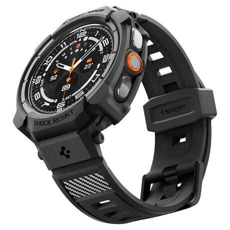 Spigen Samsung Galaxy Watch Ultra 2 47mm Armband och Skal Rugged Armor Pro Matte Black