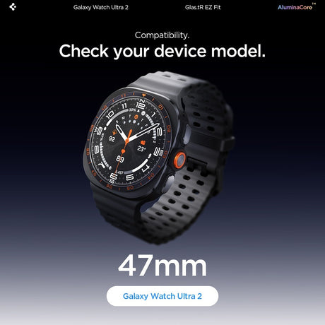 Spigen Samsung Galaxy Watch Ultra 2 47mm Skärmskydd GLAS.tR EZ Fit 2-pack