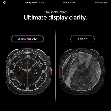 Spigen Samsung Galaxy Watch Ultra 2 47mm Skärmskydd GLAS.tR EZ Fit 2-pack