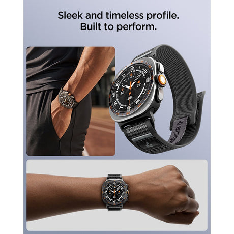 Spigen Samsung Galaxy Watch Ultra 47mm Armband Athlex Air Active Black Gray