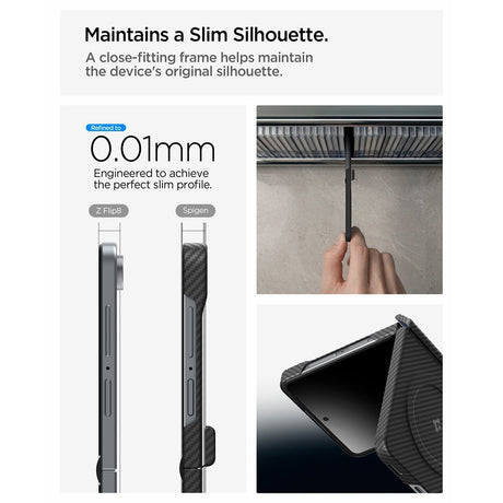 Spigen Samsung Galaxy Z Flip 8 Skal Air Skin Aramid MagFit Svart