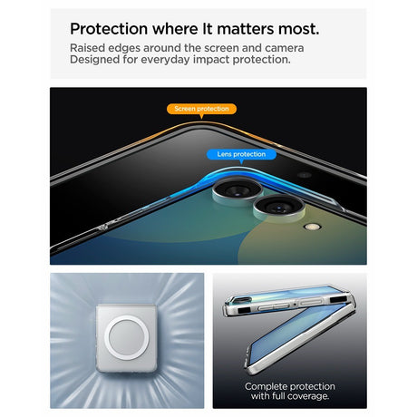 Spigen Samsung Galaxy Z Flip 8 Skal Air Skin MagFit Clear White