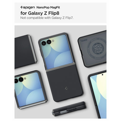 Spigen Samsung Galaxy Z Flip 8 Skal Nano Pop MagFit Black Sesame