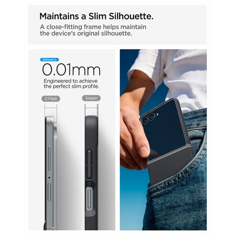 Spigen Samsung Galaxy Z Flip 8 Skal Nano Pop MagFit Black Sesame