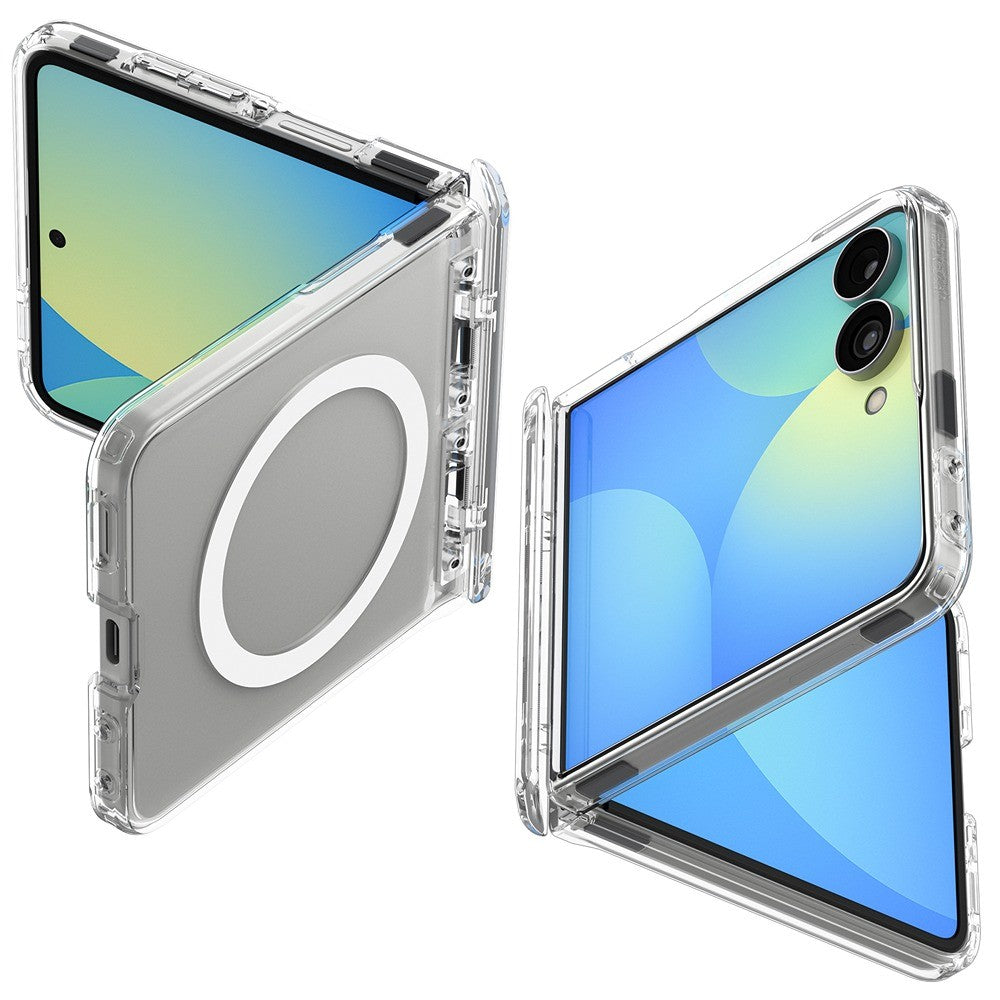 Spigen Samsung Galaxy Z Flip 8 Skal Ultra Hybrid Pro MagFit Clear White