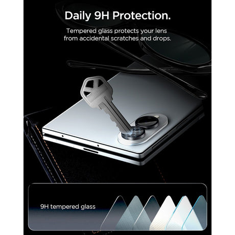 Spigen Samsung Galaxy Z Fold 8 Kameraskydd GLAS.tR EZ Fit Optik Pro 2-pack Svart