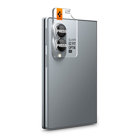 Spigen Samsung Galaxy Z Fold 8 Kameraskydd GLAS.tR EZ Fit Optik Pro 2-pack Svart
