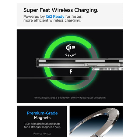 Spigen Samsung Galaxy Z Fold 8 Skal Air Skin MagFit Clear White