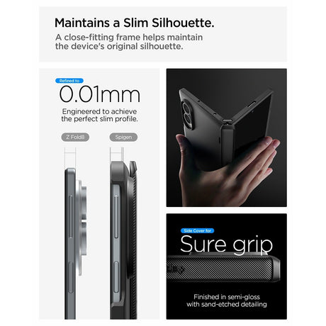 Spigen Samsung Galaxy Z Fold 8 Skal Slim Armor Pro MagFit Svart