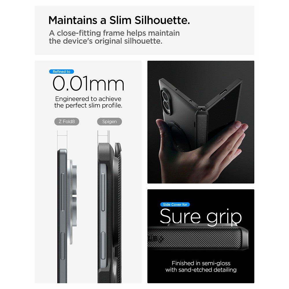 Spigen Samsung Galaxy Z Fold 8 Skal Slim Armor Pro S MagFit Svart