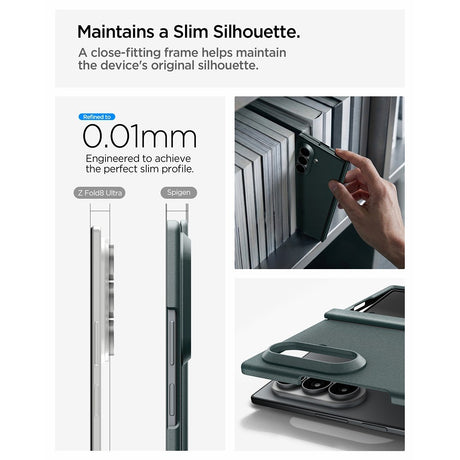 Spigen Samsung Galaxy Z Fold 8 Ultra Skal Air Fit Pro MagFit Abyss Green