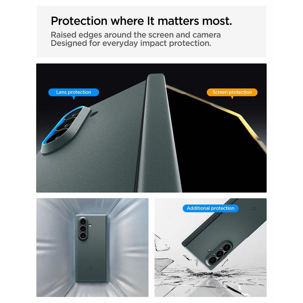 Spigen Samsung Galaxy Z Fold 8 Ultra Skal Air Fit Pro MagFit Abyss Green