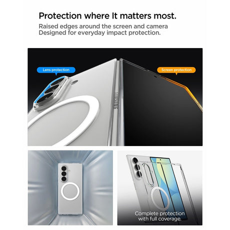 Spigen Samsung Galaxy Z Fold 8 Ultra Skal Air Skin MagFit Clear White