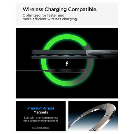 Spigen Samsung Galaxy Z Fold 8 Ultra Skal Slim Armor Pro MagFit Metal Slate