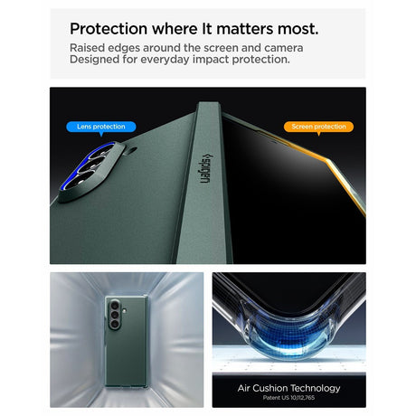 Spigen Samsung Galaxy Z Fold 8 Ultra Skal Tough Armor Pro MagFit Abyss Green