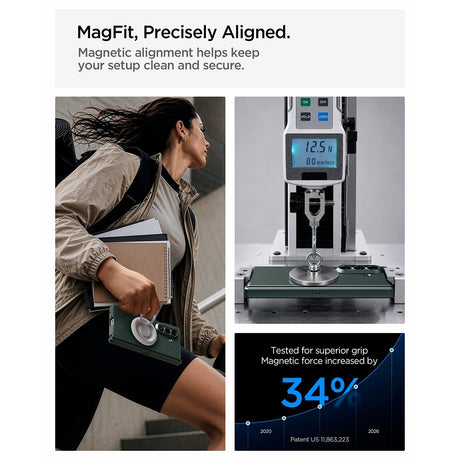 Spigen Samsung Galaxy Z Fold 8 Ultra Skal Tough Armor Pro MagFit Abyss Green