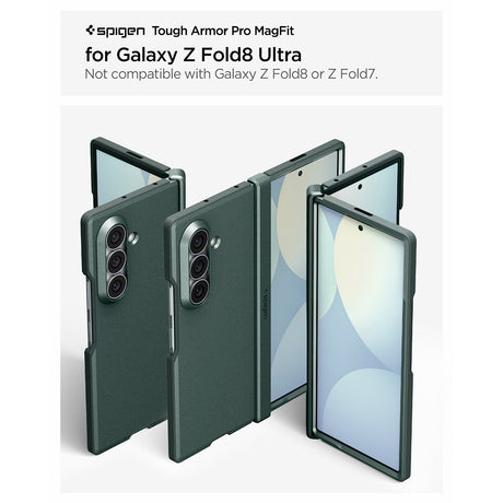 Spigen Samsung Galaxy Z Fold 8 Ultra Skal Tough Armor Pro MagFit Abyss Green