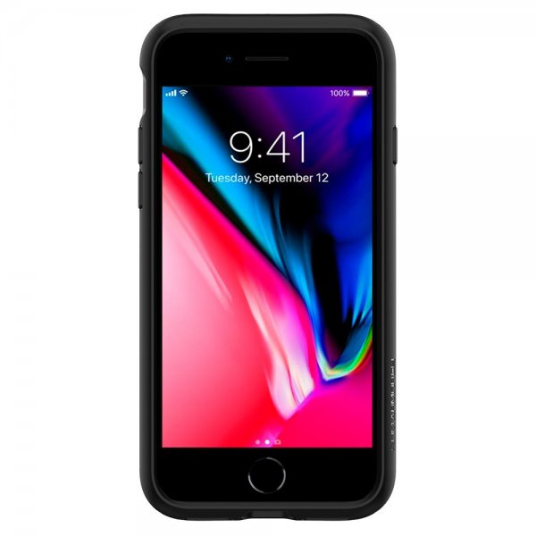 Spigen iPhone 7/8/SE Skal Slim Armor CS Svart