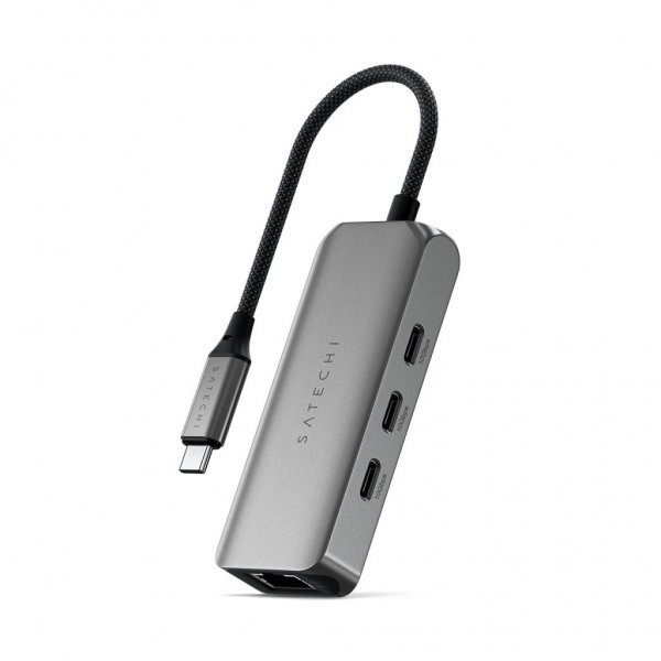 Satechi 4-i-1 USB-C-hubb med 2.5 Gigabit Ethernet