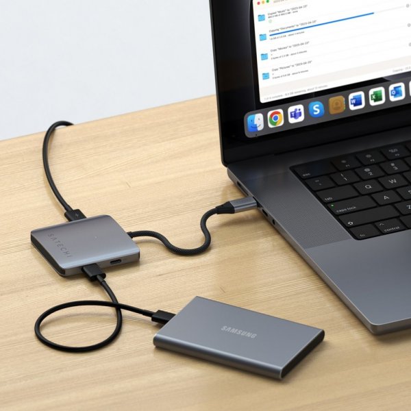 Satechi 4-port USB-C hubb med Power Delivery