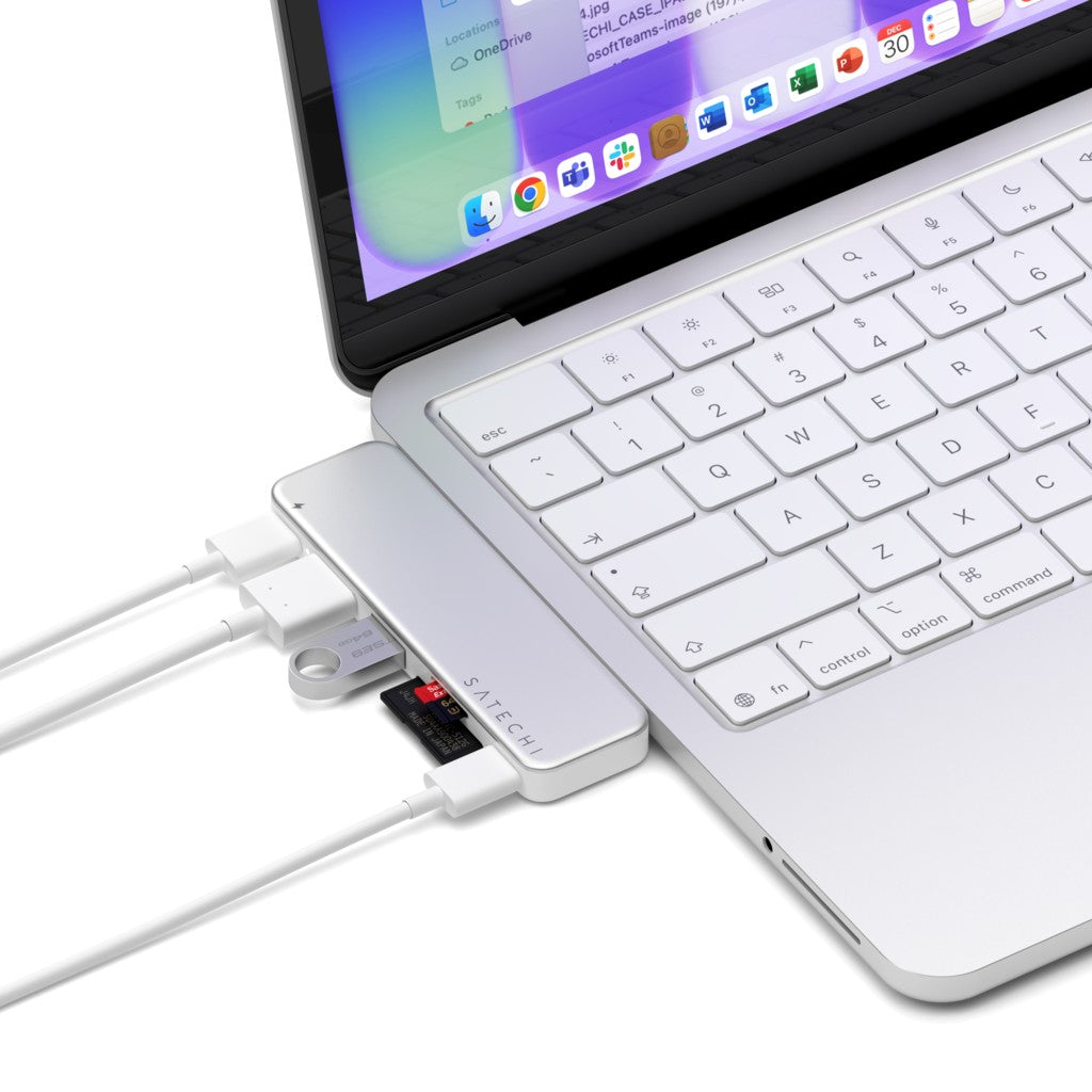 Satechi USB-C Snap Hub Silver