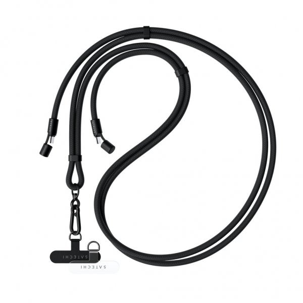 Satechi OntheGo Lanyardkabel USB-C 1.5m Svart