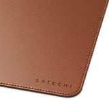 Satechi Premium skrivbordsmatta i veganskt läder Brun