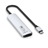 Satechi 4-i-1 USB-C Slim Multiport Adapter 4K Silver