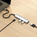 Satechi 4-i-1 USB-C Slim Multiport Adapter 4K Silver