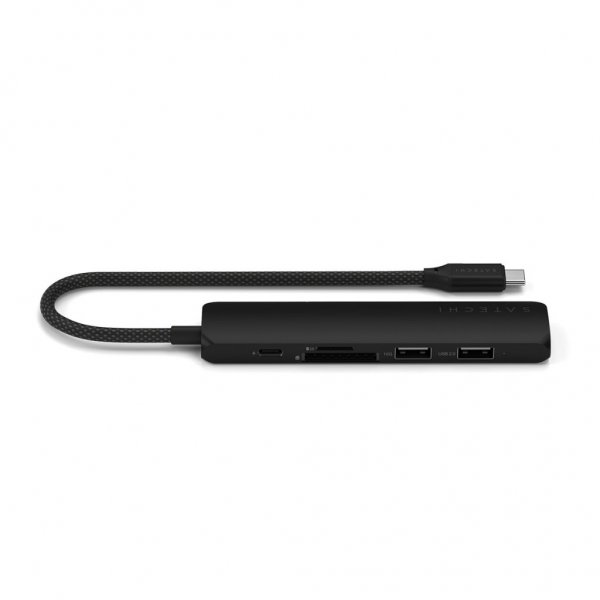 Satechi 6-i-1 USB-C Slim Multiport Adapter Svart