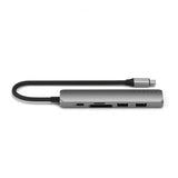Satechi 6-i-1 USB-C Slim Multiport Adapter Space Gray