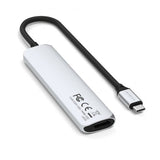 Satechi 6-i-1 USB-C Slim Multiport Adapter Silver