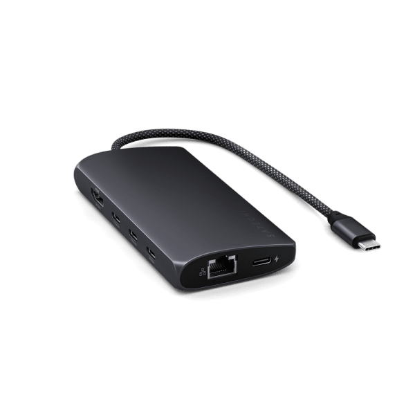 Satechi USB-C Multiport Adapter 8K With Ethernet V3 Midnight
