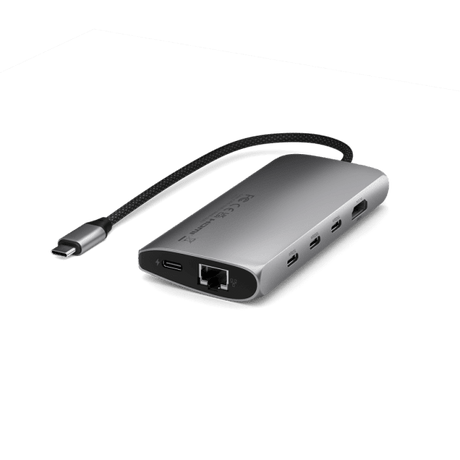 Satechi USB-C Multiport Adapter 8K With Ethernet V3 Space Gray
