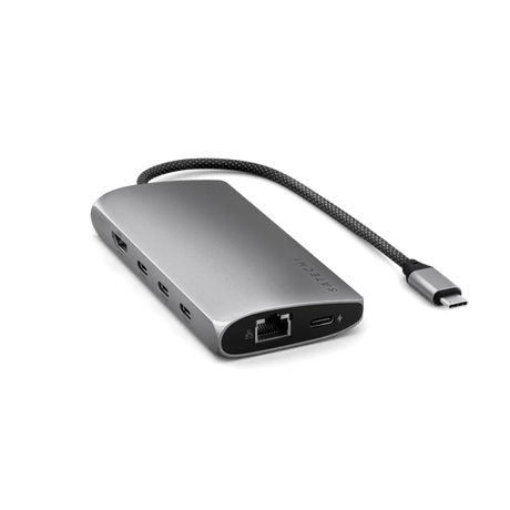 Satechi USB-C Multiport Adapter 8K With Ethernet V3 Space Gray