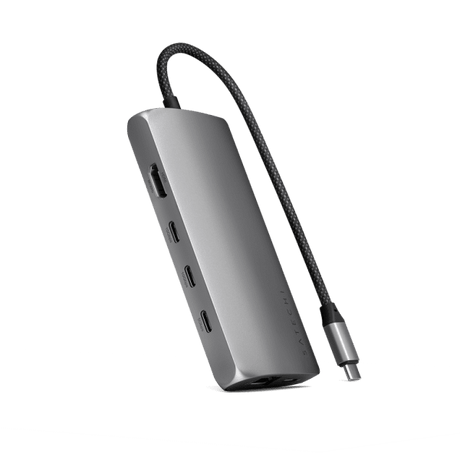 Satechi USB-C Multiport Adapter 8K With Ethernet V3 Space Gray