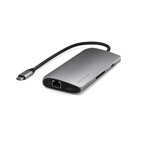 Satechi USB-C Multiport Adapter 8K With Ethernet V3 Space Gray