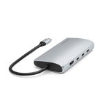Satechi USB-C Multiport Adapter 8K With Ethernet V3 Silver