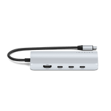 Satechi USB-C Multiport Adapter 8K With Ethernet V3 Silver