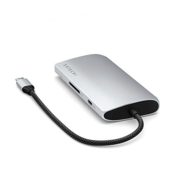 Satechi USB-C Multiport Adapter 8K With Ethernet V3 Silver