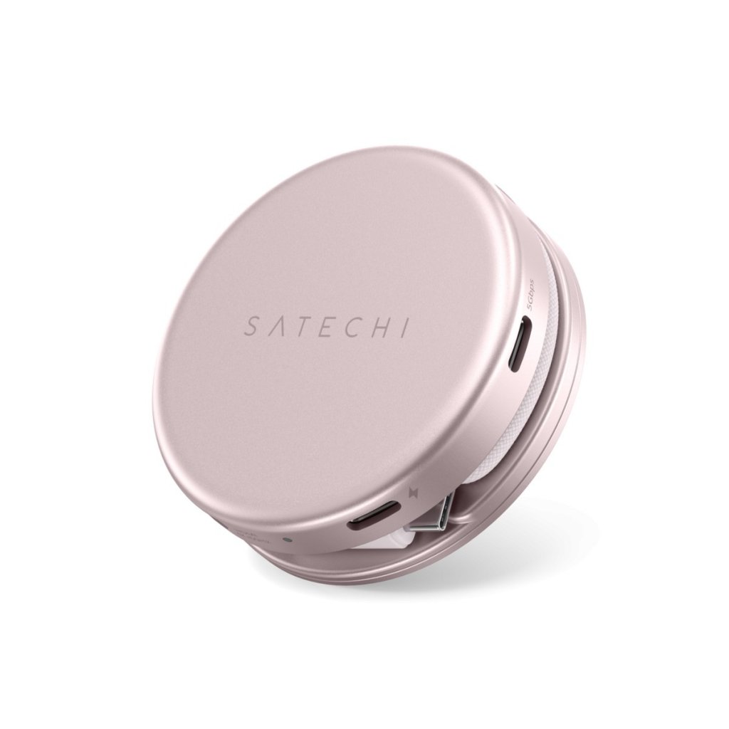 Satechi OntheGo 5-in-1 Multiport Adapter USB-hub Blush