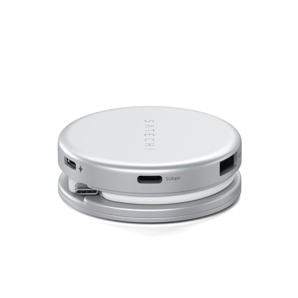 Satechi OntheGo 5-in-1 Multiport Adapter USB-hub Silver