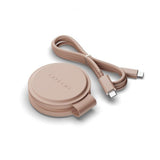 Satechi OntheGo 2-i-1 trådlös laddare Desert Rose