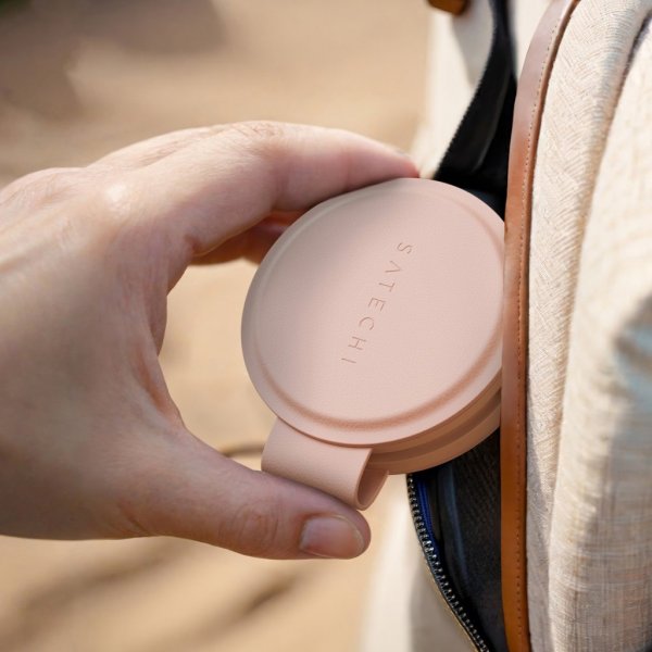 Satechi OntheGo 2-i-1 trådlös laddare Desert Rose