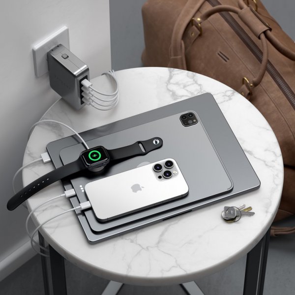 Satechi Laddare 145W USB-C 4-Port GaN Travel Charger