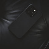 Mujjo iPhone 16 Pro Max Skal Full Leather Case Svart