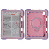 iPad 11 (A16)/iPad 10.9 (gen 10) Skal med Stativ & Handrem Rosa Lila