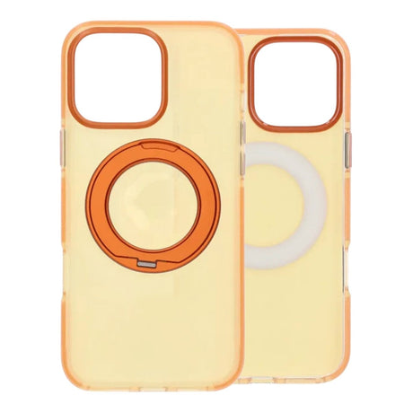 iPhone 16 Pro Skal Roterbart Stativ Orange