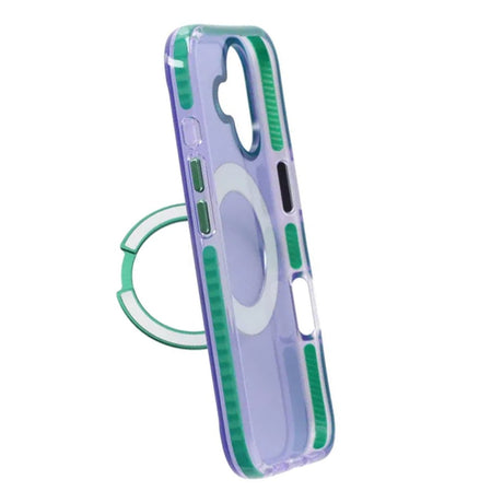 iPhone 17 Skal Roterbart Stativ Lila